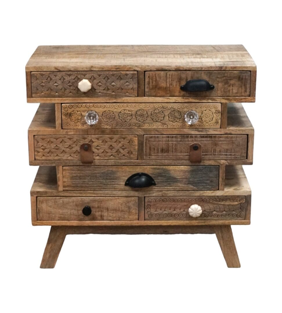 Unique Multi-Drawer Side Table image 2