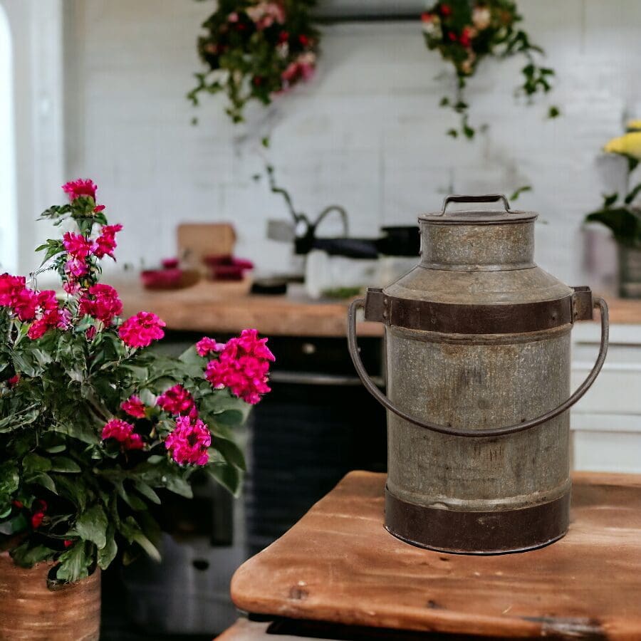 Vintage Milk Cans Farmhouse Home Decor image 0