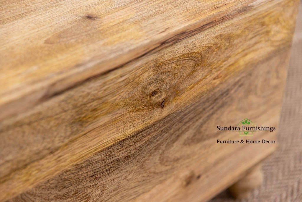 Artisan Wood Trunk Perfect for Smaller Spaces image 5