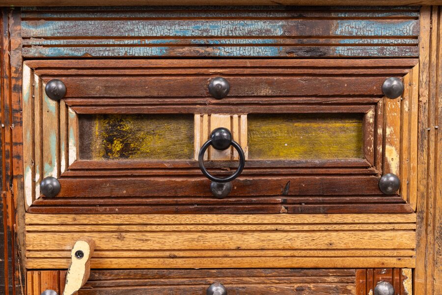 Rustic Reclaimed Wood Bedside Table image 5