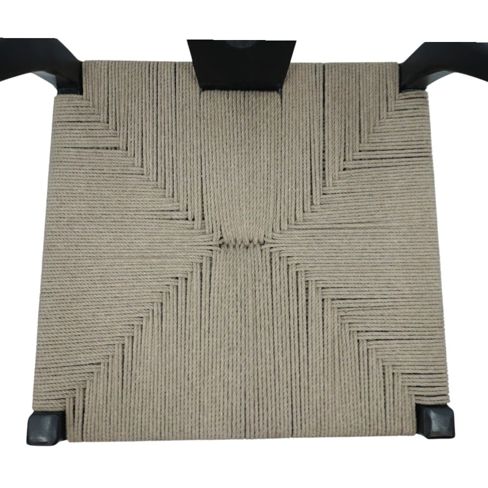 Black Wishbone Chair Hand-crafted Solid Wood image 6