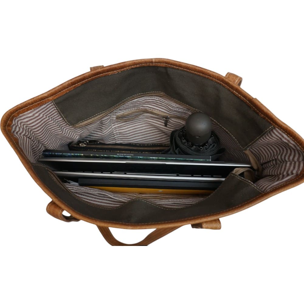 Cotton Canvas Mandala Purse with Leather Straps image 8