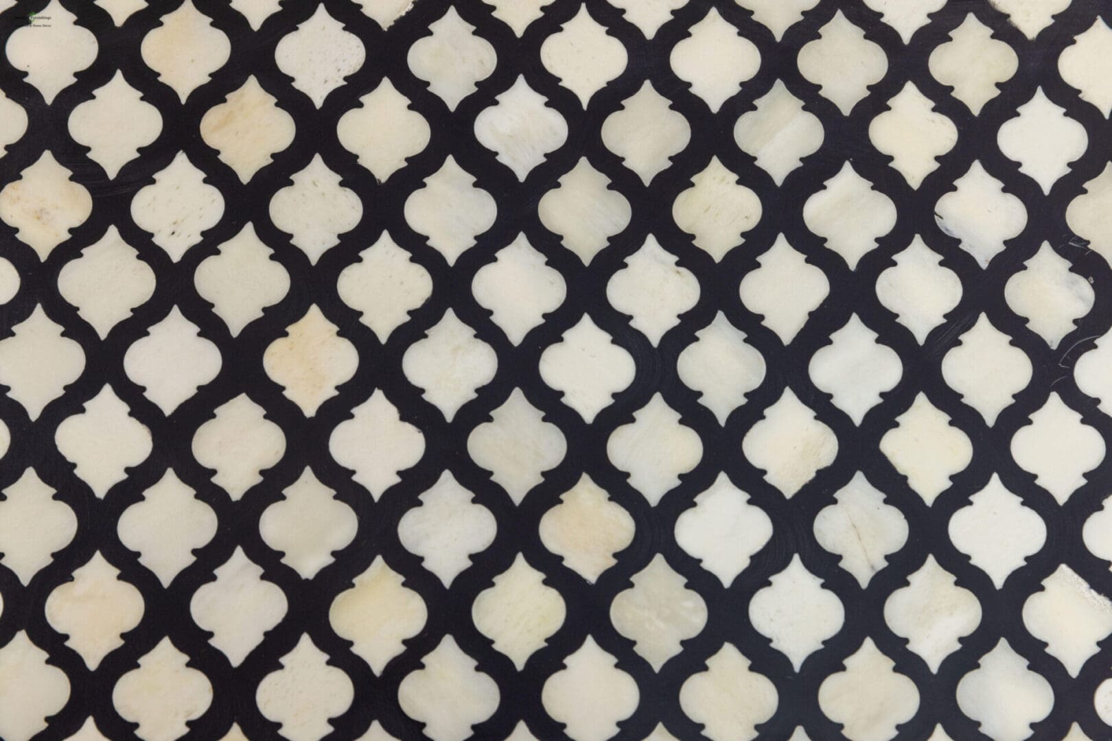Stunning Black and White Ottoman Tray image 2