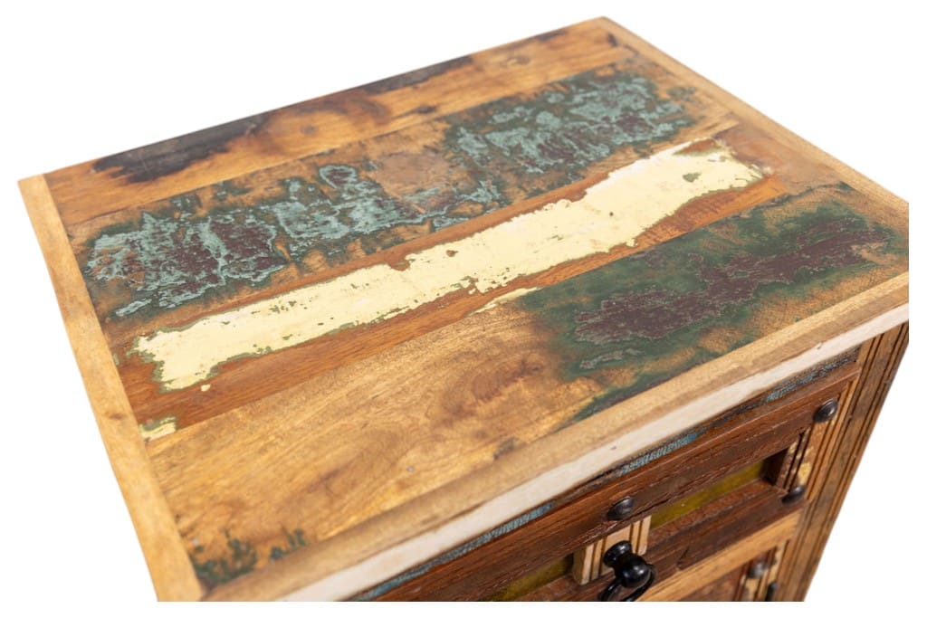 Rustic Reclaimed Wood Bedside Table image 3
