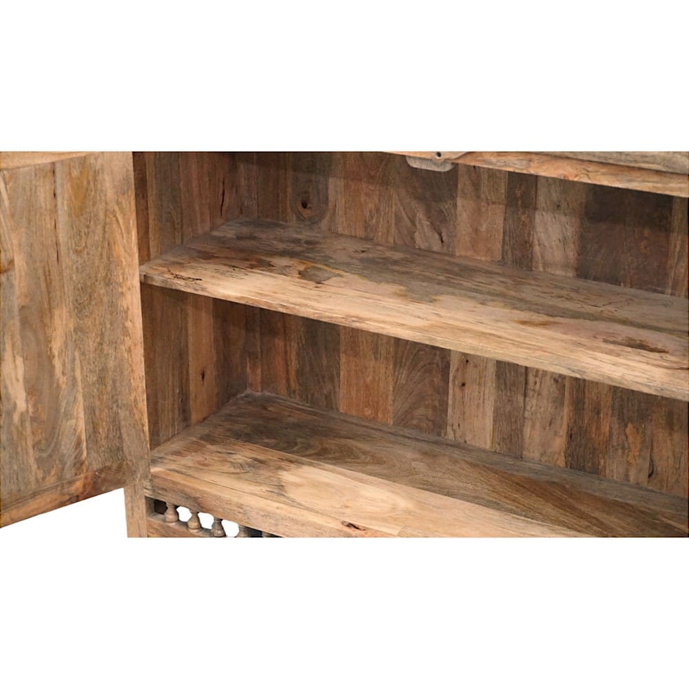 Hand-crafted Natural Mango Wood Sideboard image 10