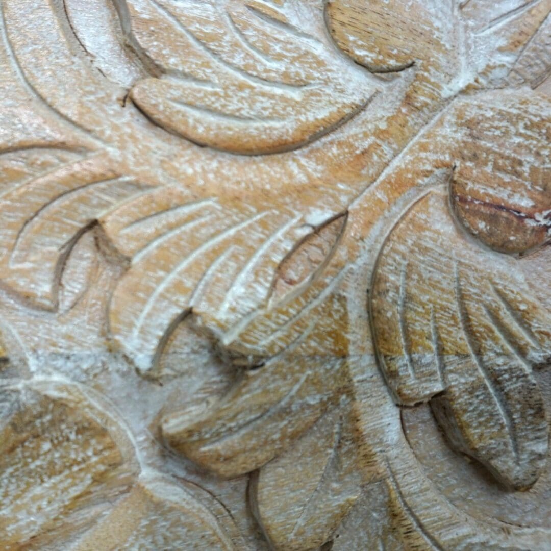 Hand-Carved Four Drawer Sandblast Wood Dresser image 8