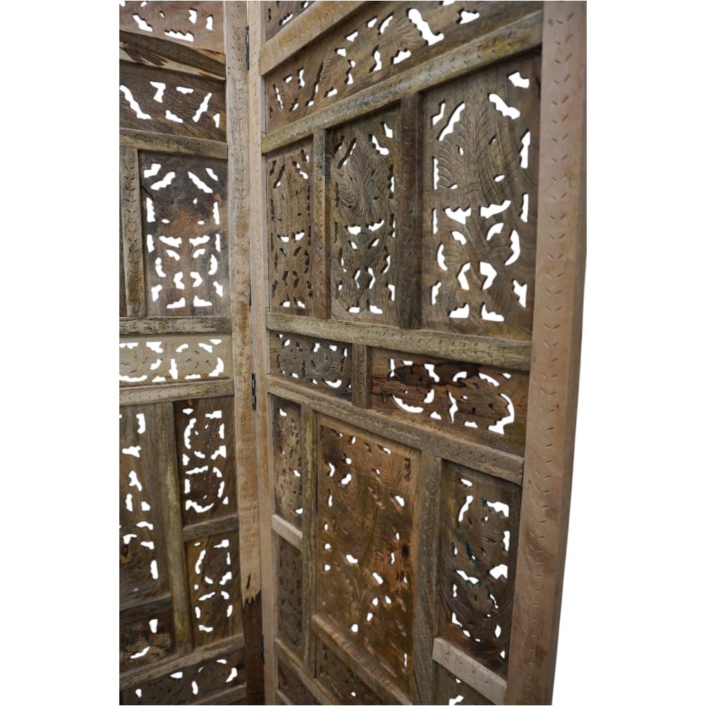 Hand-Crafted Wood Screen Room Divider image 7