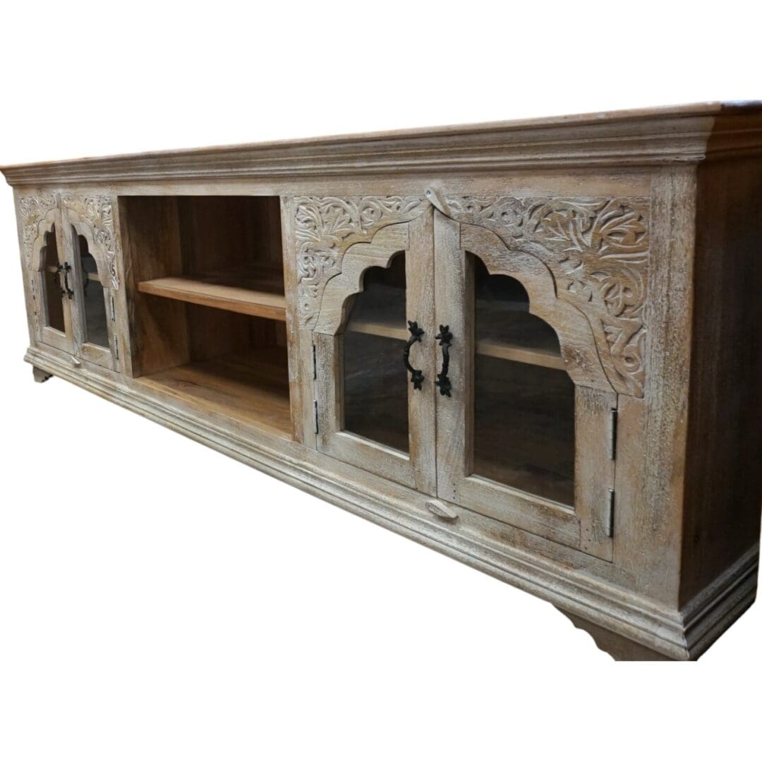 Large Hand-crafted Arched Credenza image 3