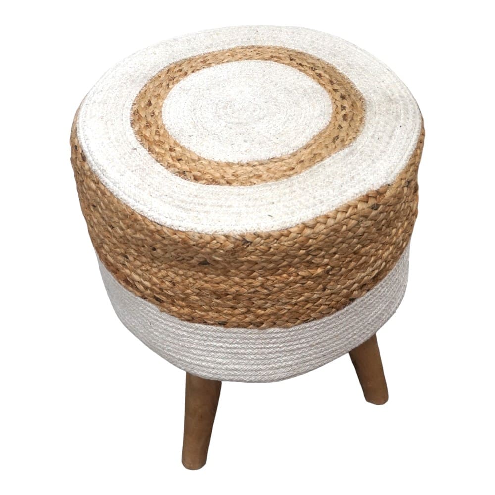 Hand-crafted Jute Stool Multiple Color Options image 28