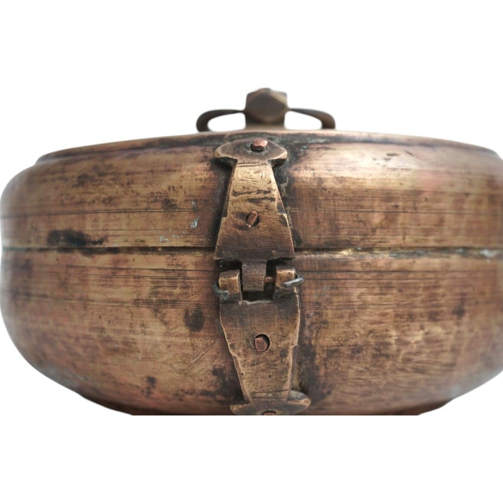 Vintage Brass Katordan Chapati Warmer Box image 3
