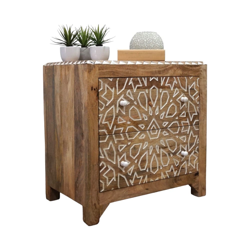 Geometric Nightstand Hand-crafted image 3