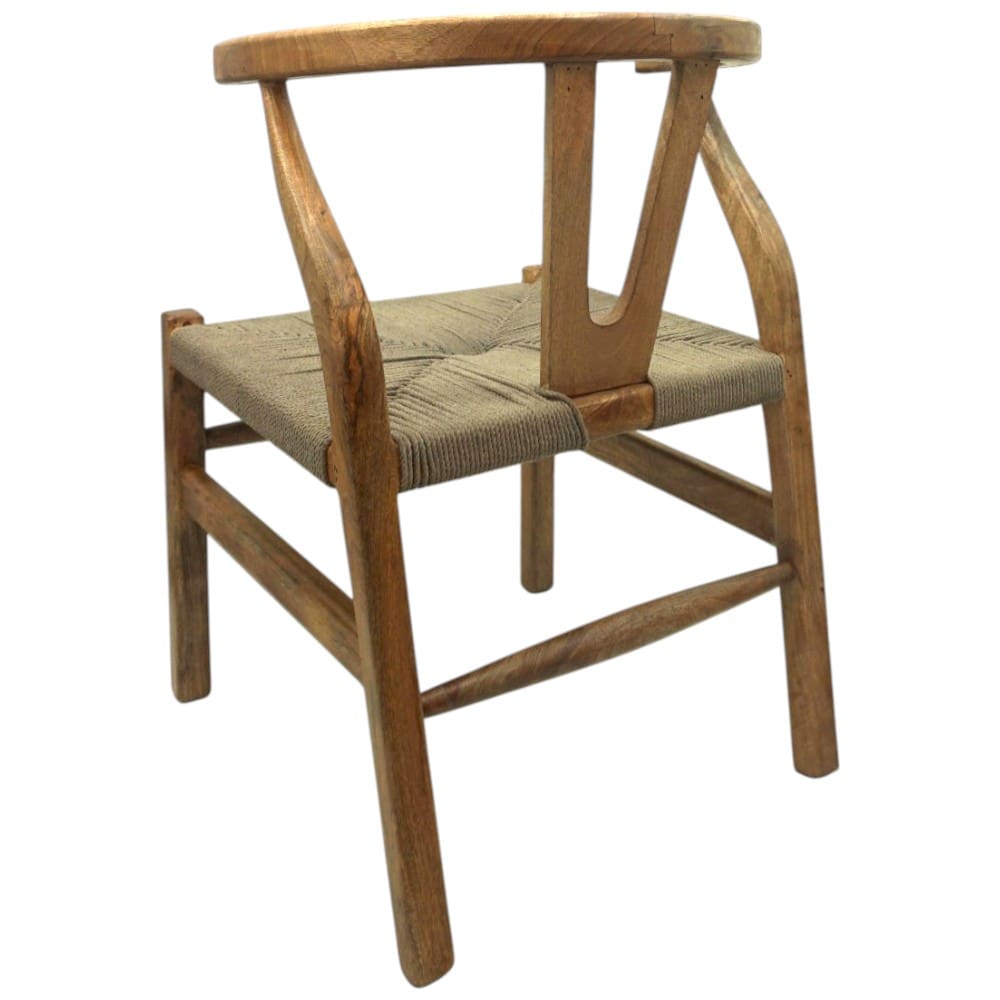 Wishbone Chair Hand-crafted Natural Solid Wood image 7