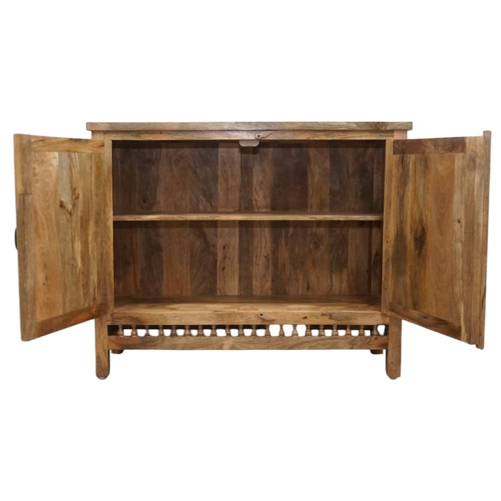 Hand-crafted Natural Mango Wood Sideboard image 9