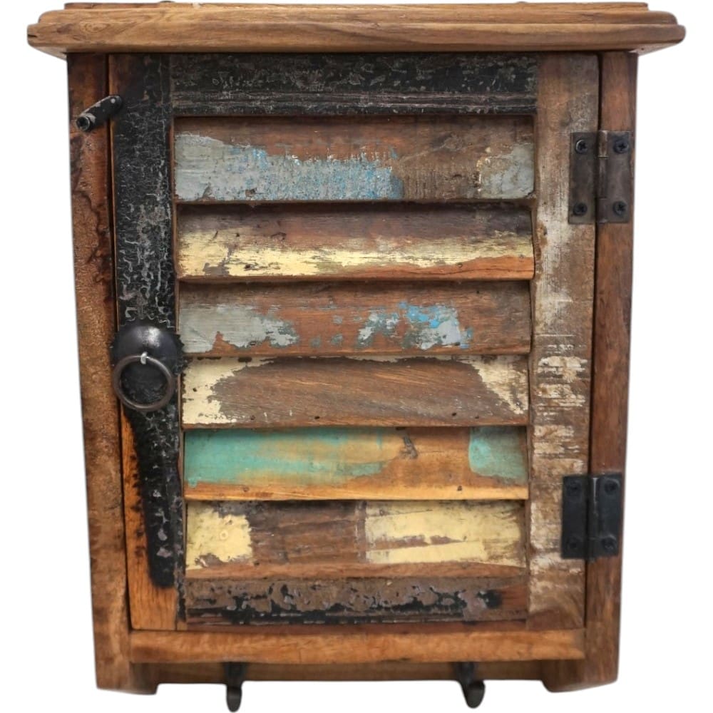 Farmhouse Style Key Cupboard Reclaimed Wood image 13