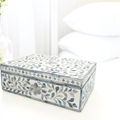 Large Blue and White Inlay Box image 0