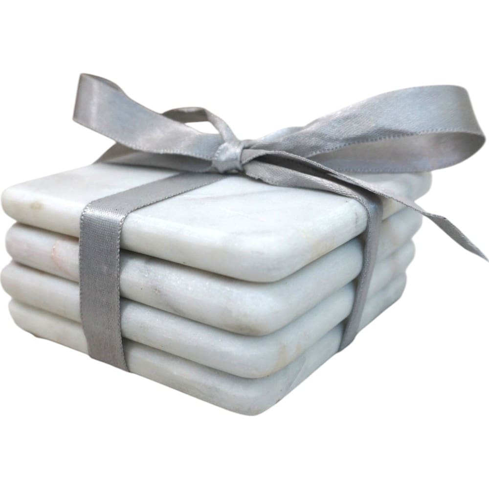 Set of 4 Square Marble Coasters image 5