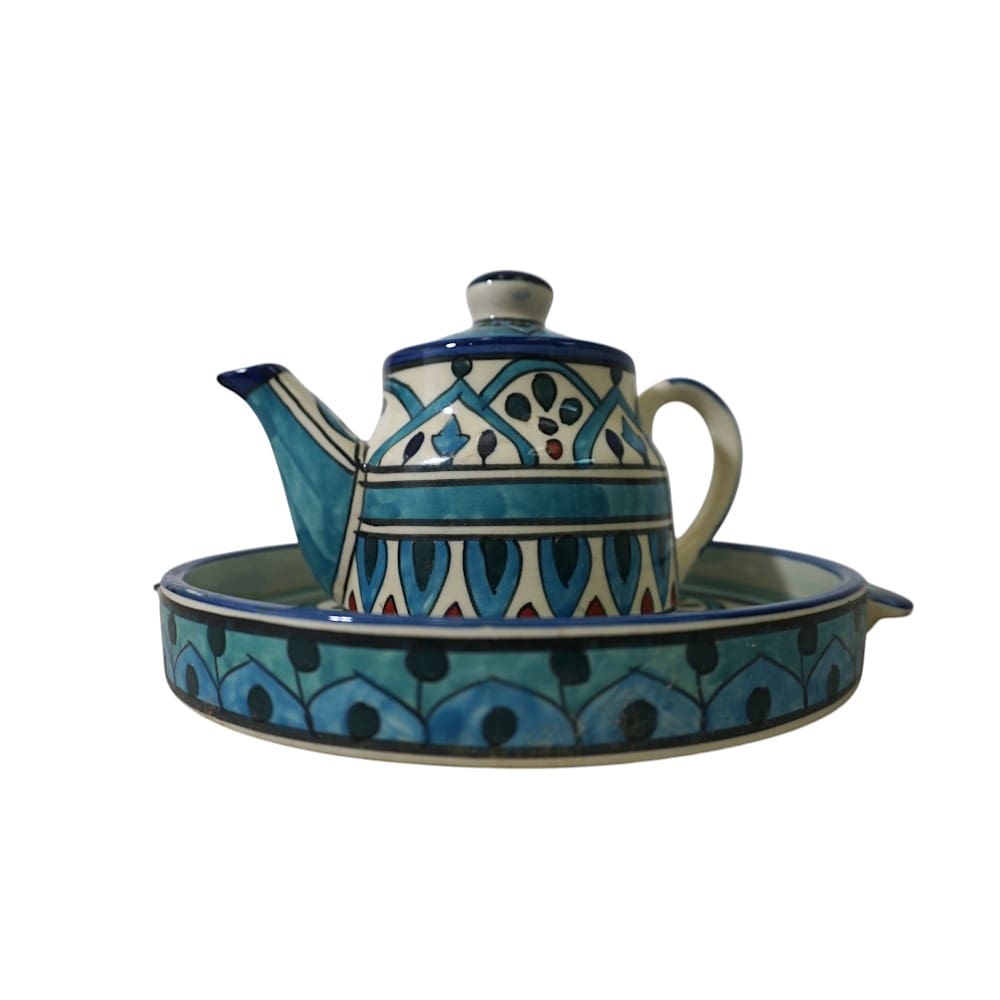 Ceramic Teapot with a Matching Tray image 5