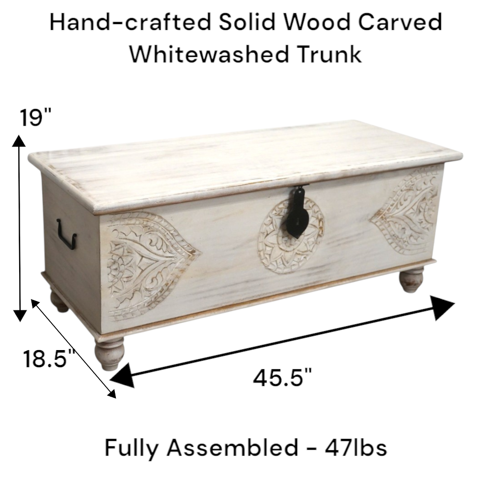 White Trunk Hand-carved Unique Storage Solution image 9