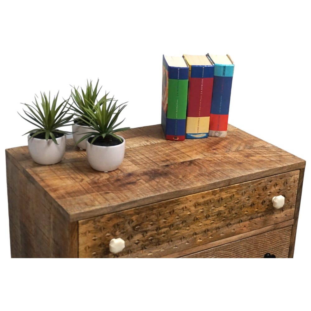 Unique Tall Dresser with 5 Deep Drawers image 2
