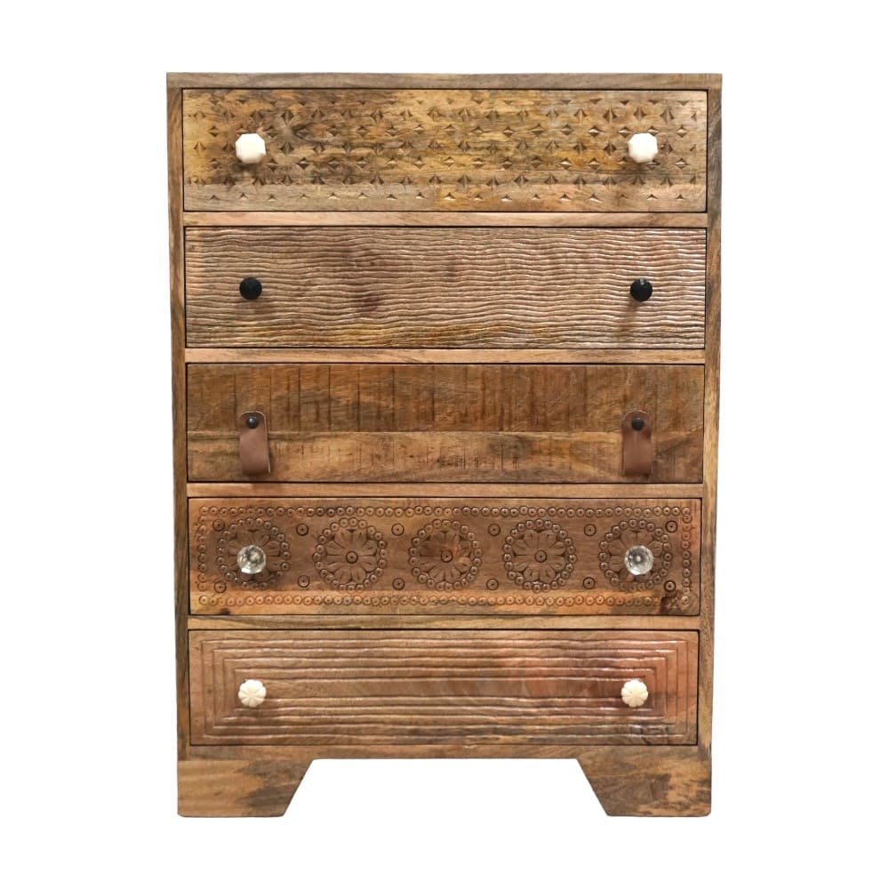 Unique Tall Dresser with 5 Deep Drawers image 5