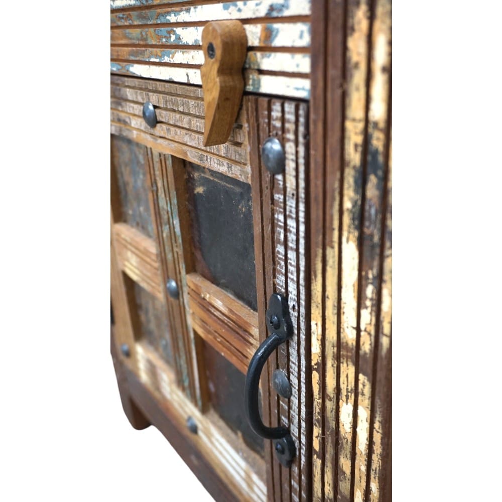 Pair of Rustic Reclaimed Wood Bedside Tables image 14
