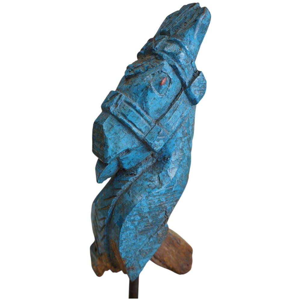 Hand-carved Wooden Primitive Horse Figurine image 2