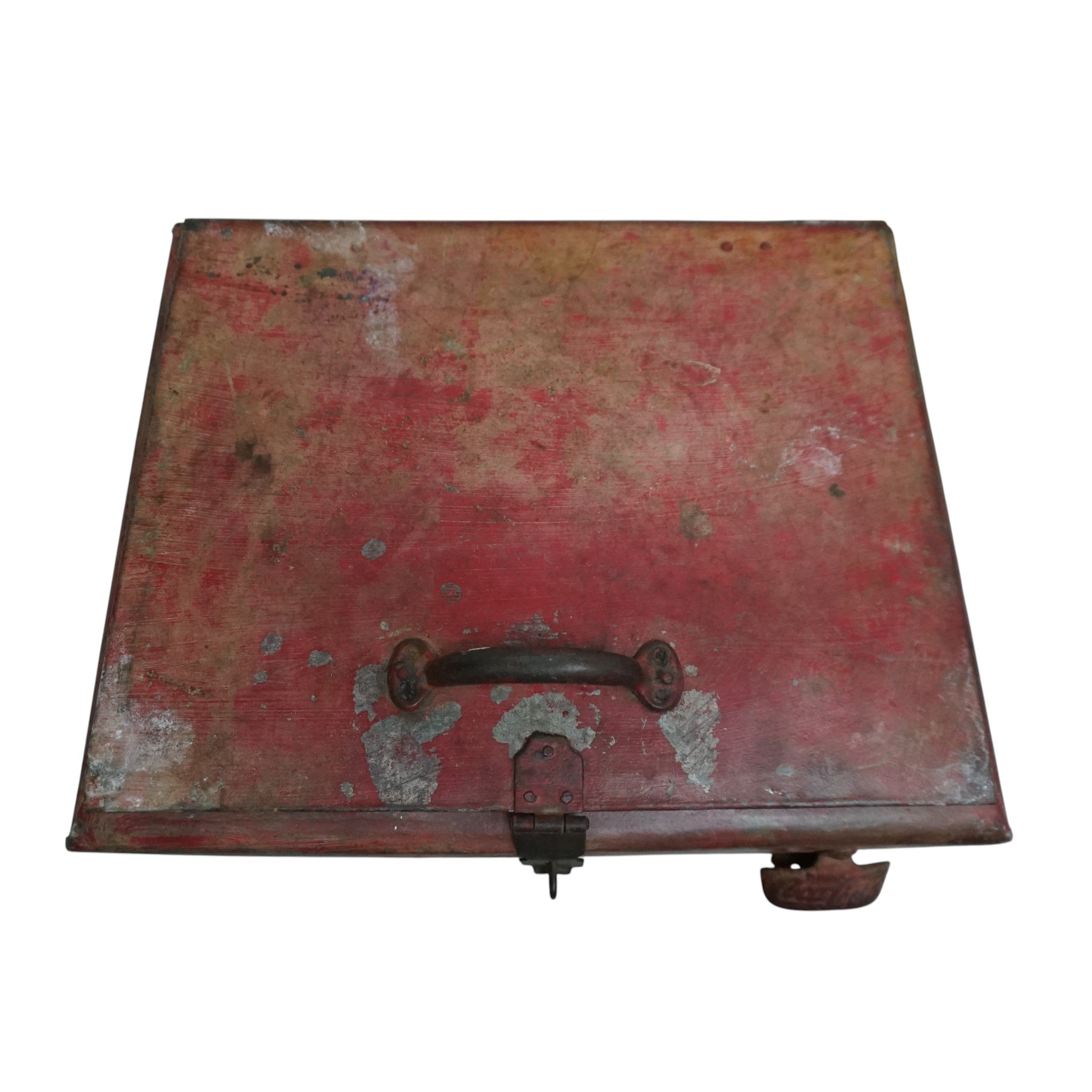 Vintage Coca-Cola Metal Cooler | Original Bottle Opener & Patina Finish