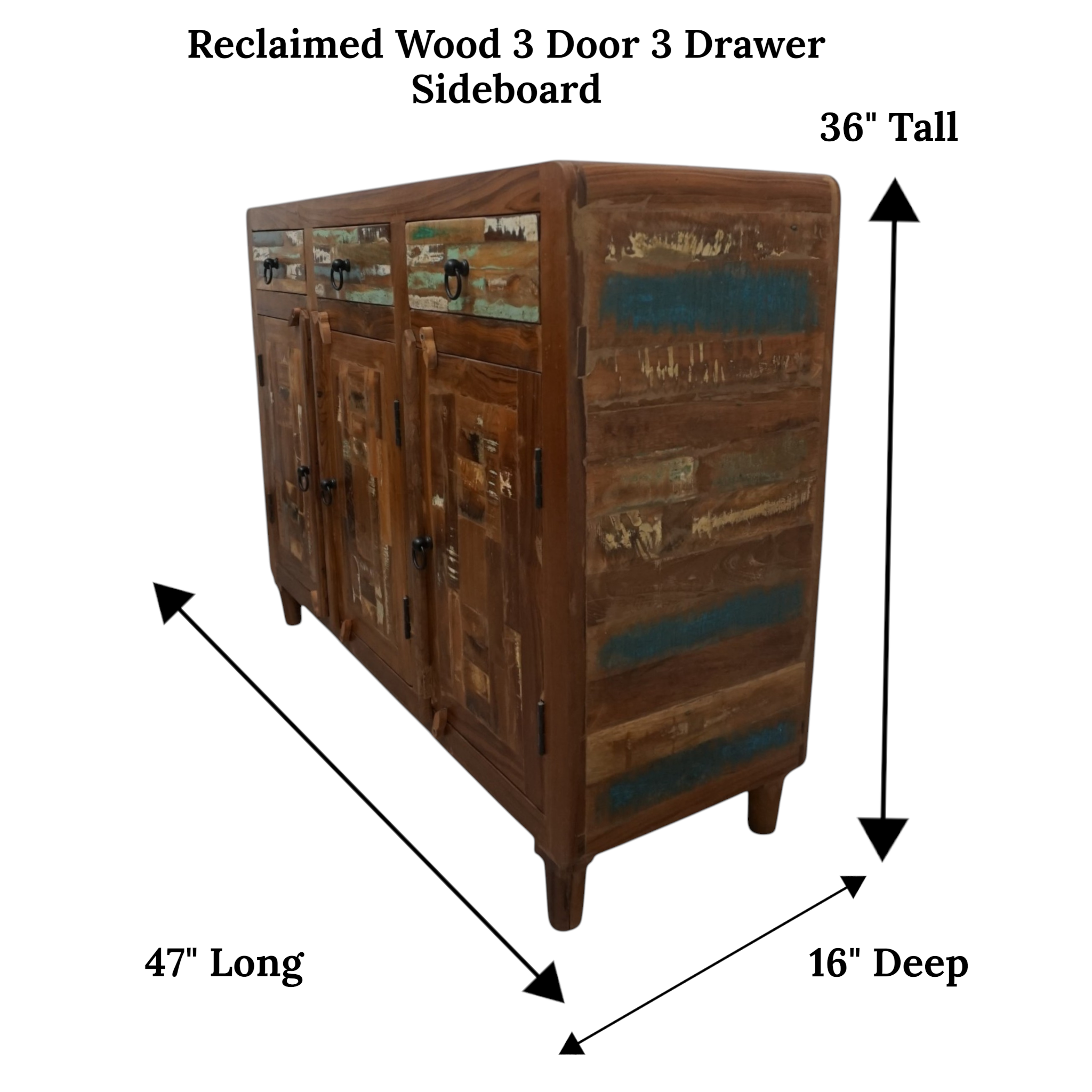 Handcrafted Reclaimed Wood Sideboard | Rustic & Sustainable Dining Storage