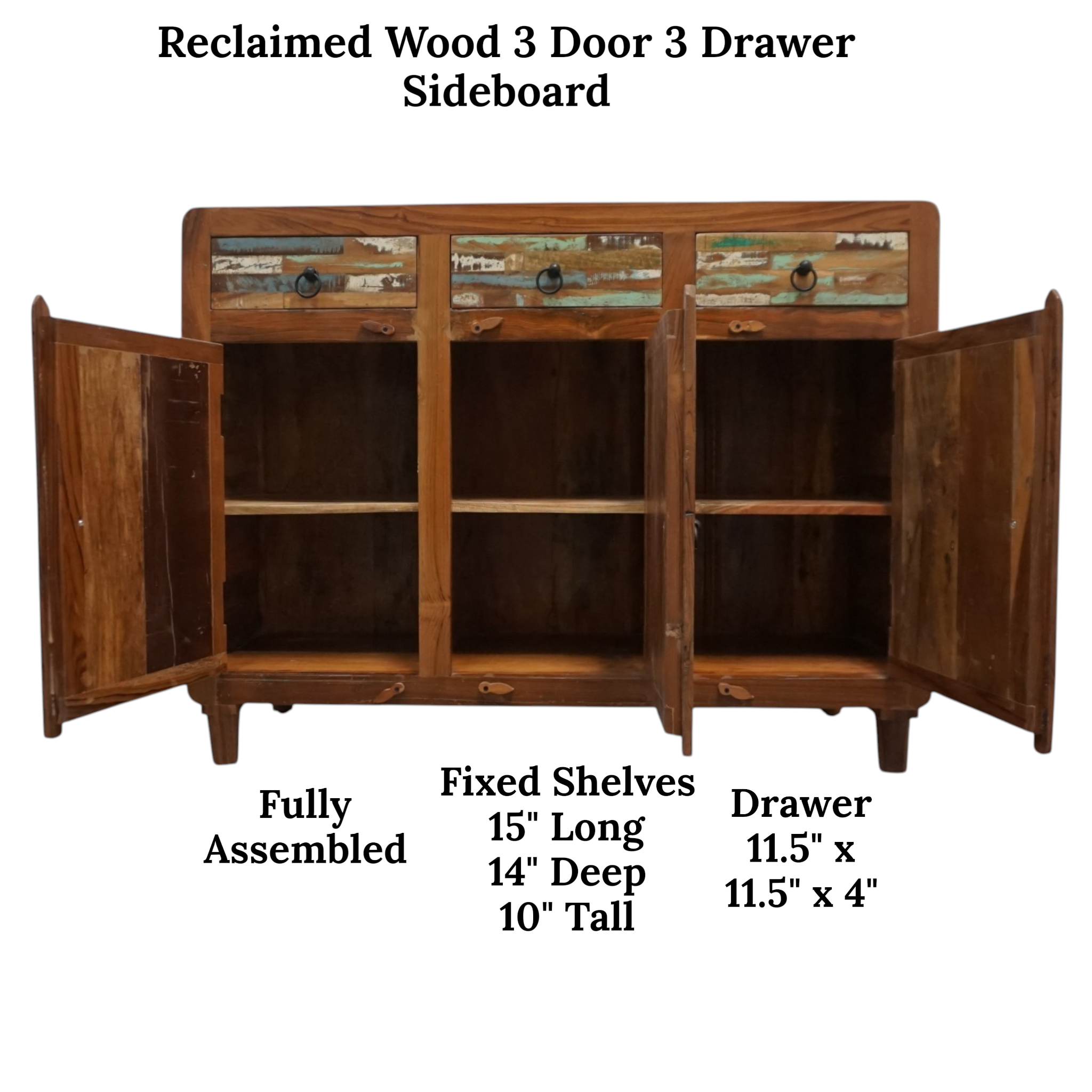 Handcrafted Reclaimed Wood Sideboard | Rustic & Sustainable Dining Storage