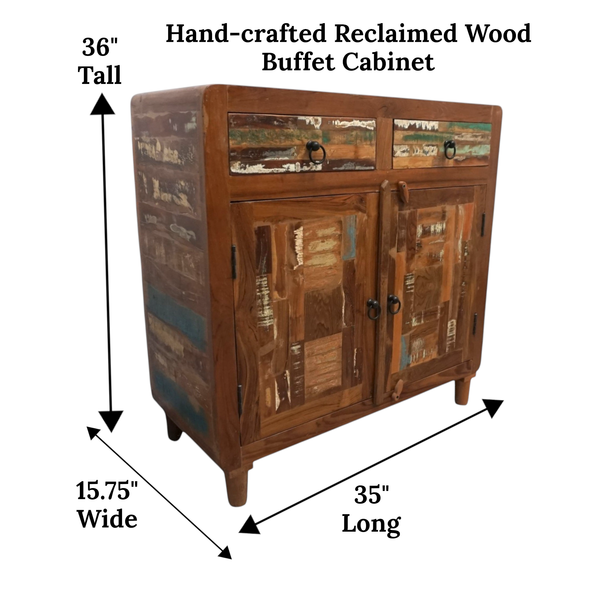 Handcrafted Reclaimed Wood Cabinet | Rustic & Sustainable Storage