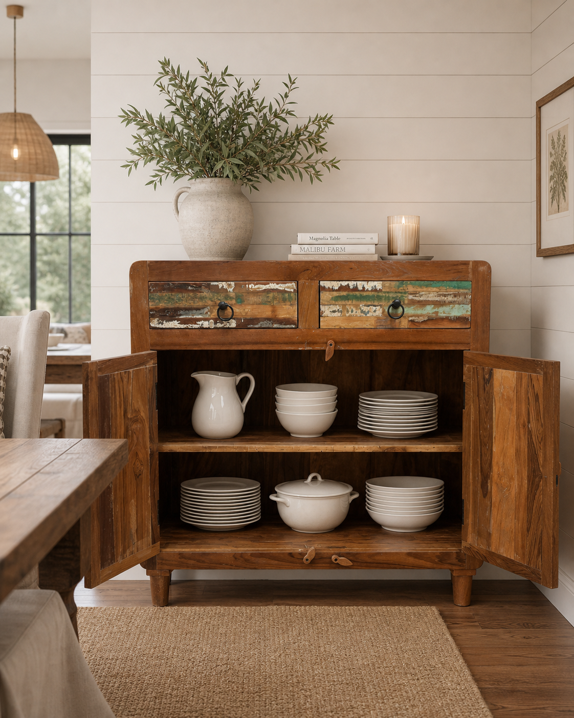 Handcrafted Reclaimed Wood Cabinet | Rustic & Sustainable Storage