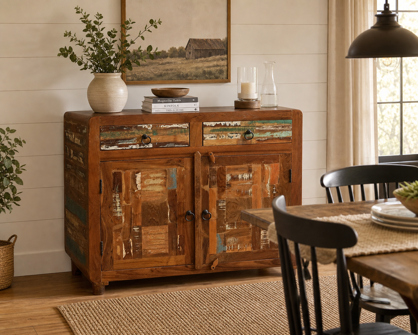Handcrafted Reclaimed Wood Cabinet | Rustic & Sustainable Storage
