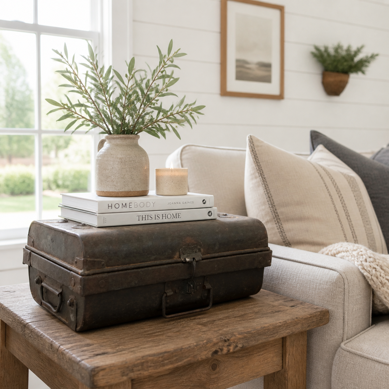 Vintage Brown Metal Travel Case | Early 20th Century Indian Railway Trunk